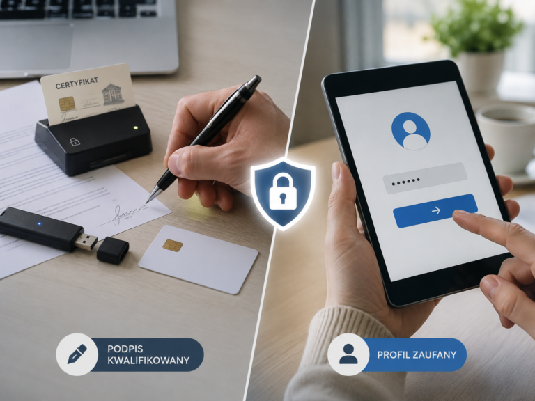 Podpis kwalifikowany a Profil Zaufany – różnice – ilustracja